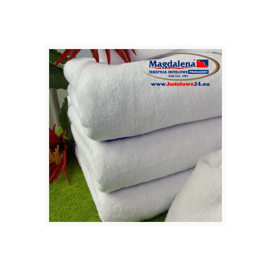 LUKRECJA Ręcznik hotelowy biały gr. 500/m2 rozm. 100x150 cm za 10 szt.