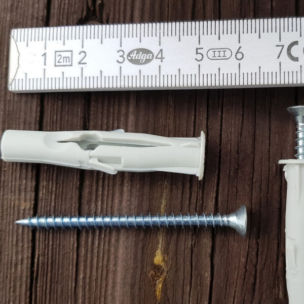Kołek rozporowy z wkrętem rozm. 4,5x60/8 za 10 szt. Kołek rozporowy z wkrętem rozm. 4,5x60/8 za 10 szt.