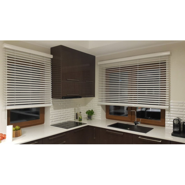 Żaluzja drewniana 50 mm rozm. 120x160 cm w kolorze brązowym Żaluzja drewniana 50 mm rozm. 120x160 cm w kolorze brązowym