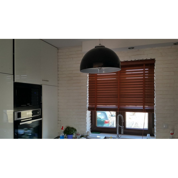 Żaluzja drewniana 50 mm rozm. 120x160 cm w kolorze brązowym Żaluzja drewniana 50 mm rozm. 120x160 cm w kolorze brązowym