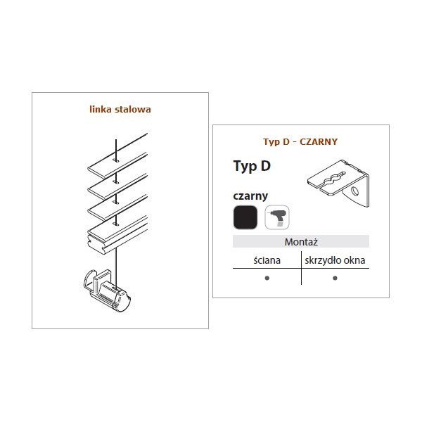 Żaluzja drewniana 25 mm w rozm. 60x120 cm z kolekcji "Natural"