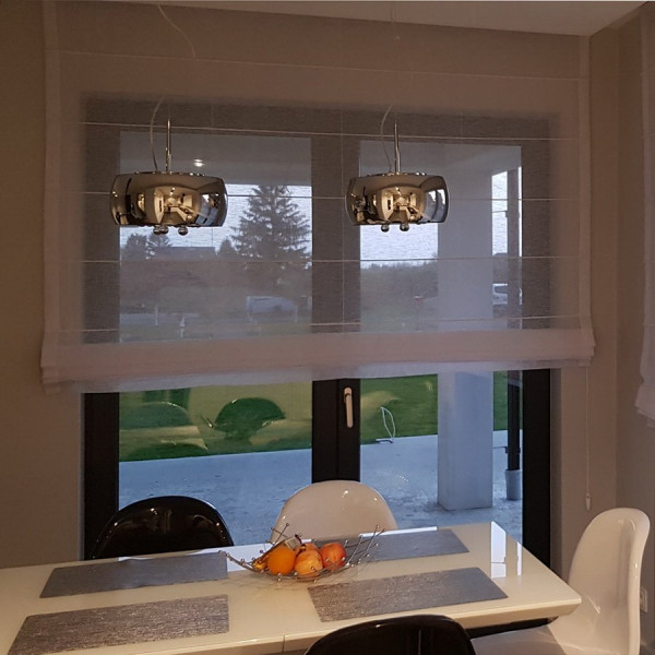 MAG 327 Roleta rzymska transparentna do kuchni w rozm. 110x250 cm MAG 327 Roleta rzymska transparentna do kuchni w rozm. 110x250 cm