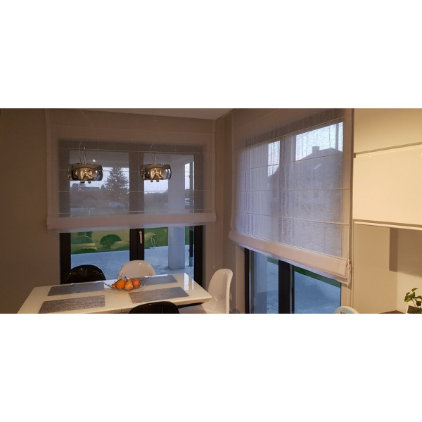 MAG 327 Roleta rzymska transparentna do kuchni w rozm. 110x250 cm MAG 327 Roleta rzymska transparentna do kuchni w rozm. 110x250 cm