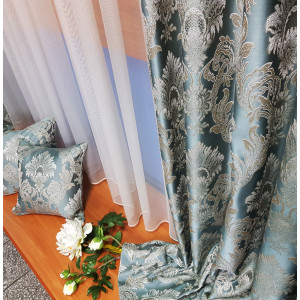 Pierre Cardin. Ekskluzywne zasłony do salonu w szer. 280  cm