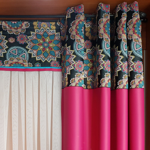 MAG 316 Komplet zasłon z firanądo salonu na szer. 280x250 cm