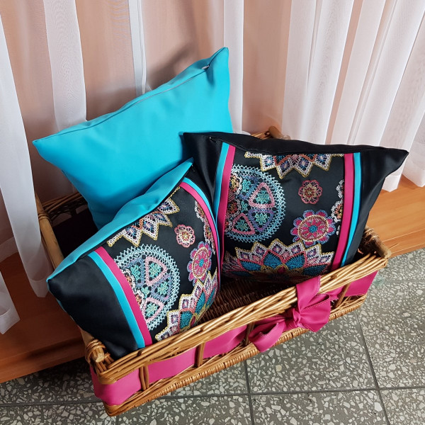 MAG 316 Komplet zasłon z firanądo salonu na szer. 280x250 cm