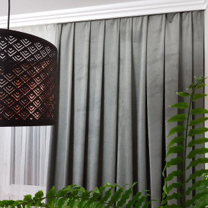 MAG 328 Zasłona na taśmie kol. szary szer. 140x240 cm 2