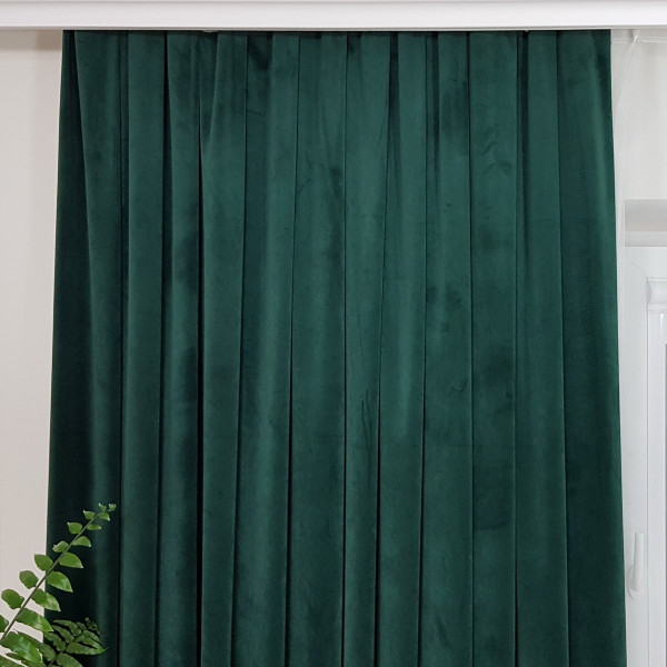 MAG 328 Nowoczesna zasłona do salonu kol. zielony szer. 140x240 cm