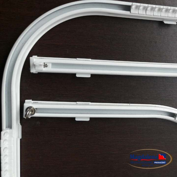 Karnisz aluminiowy KS system. Szyny w metrażu