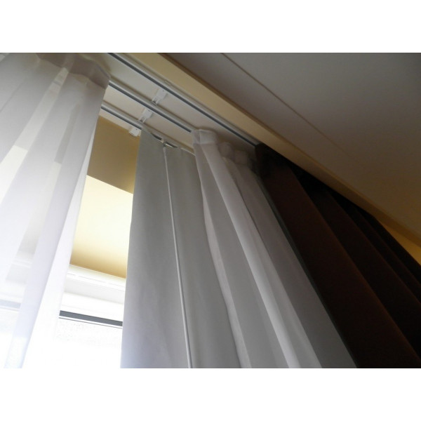 Karnisz aluminiowy KS system. Szyny w metrażu