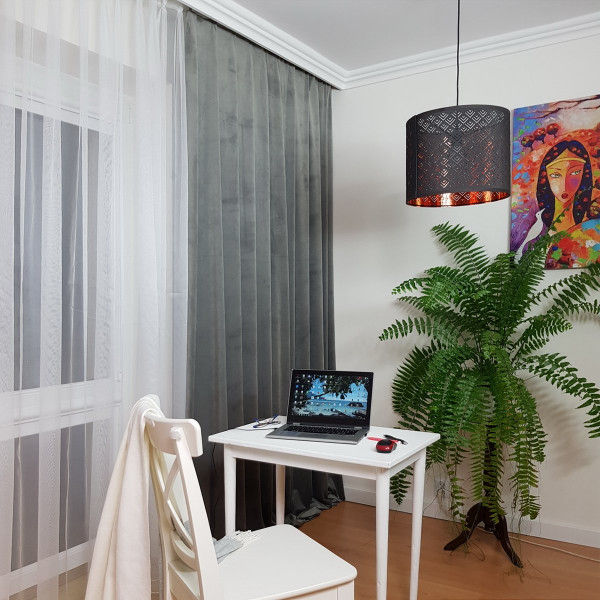 Velutto. Tkanina dekoracyjna zasłonowa kol. szary o szer. 145 cm