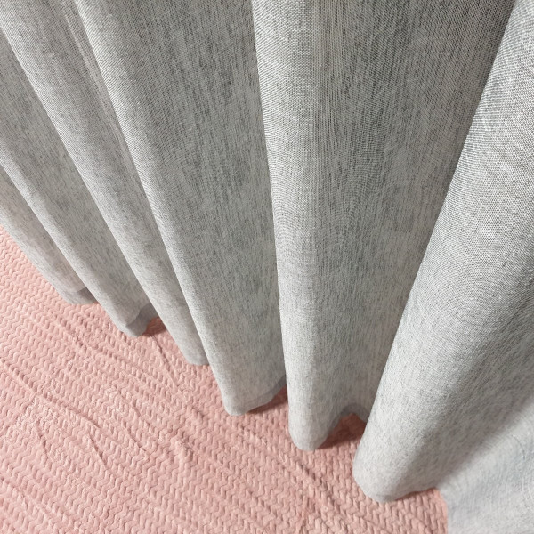 Zasłona na przelotkach szara do salonu w rozm. 240x250 cm