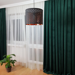 Zasłony welurowe zielone szer. 140x260 cm MAG 328