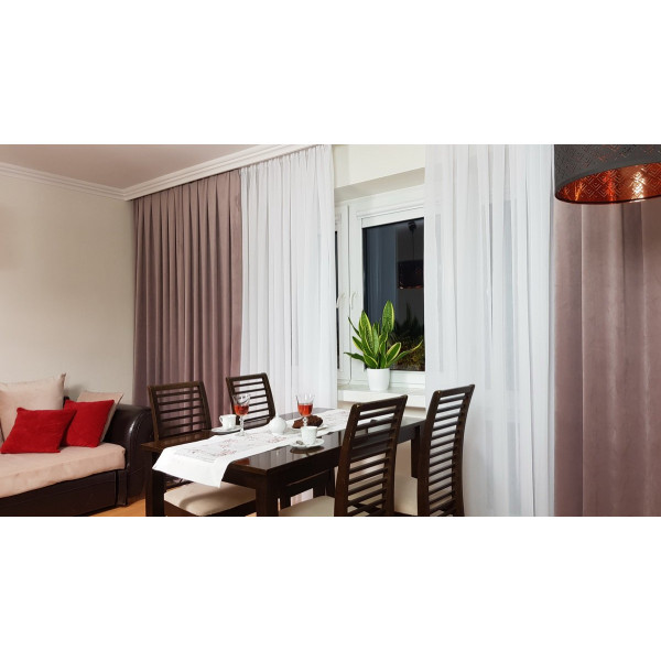 Zasłona welurowa różowa do pokoju rozmiar 140x240 cm MAG 328