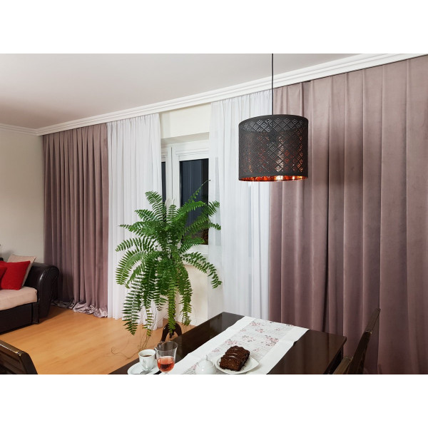 Zasłona welurowa różowa do pokoju rozmiar 140x240 cm MAG 328