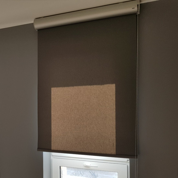 Roleta wolnowisząca zaciemniająca rozm. 91x198 cm kolor szary Roleta wolnowisząca zaciemniająca rozm. 91x198 cm kolor szary