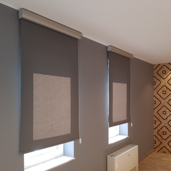 Roleta wolnowisząca zaciemniająca rozm. 91x198 cm kolor szary Roleta wolnowisząca zaciemniająca rozm. 91x198 cm kolor szary