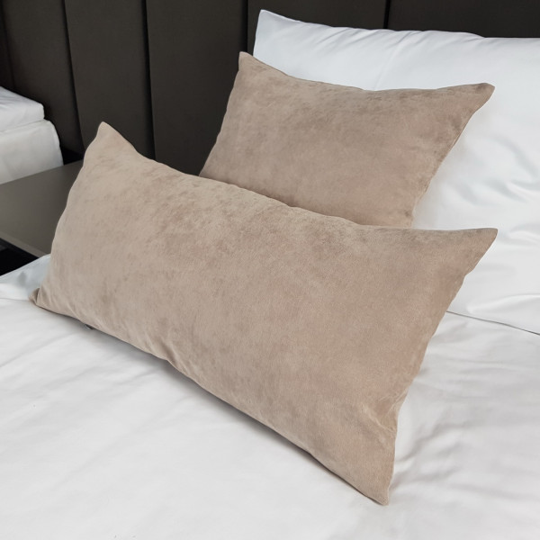 Poszewka na poduszkę gładka 30x60 cm beż POS 323