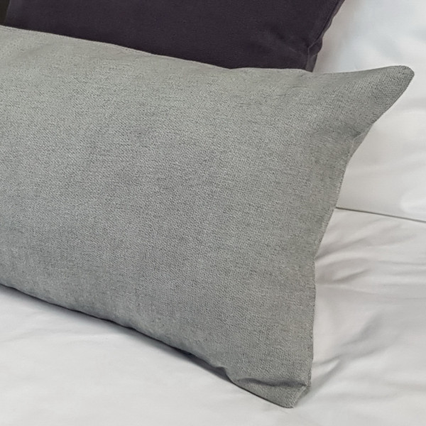 Dekoracyjna poszewka na poduszkę 30x60 cm jasno szara POS 322 za 10 szt.