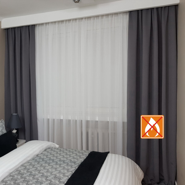 Zasłona hotelowa blackout z atestem rozm. 90x245 cm SKY101/1/FR