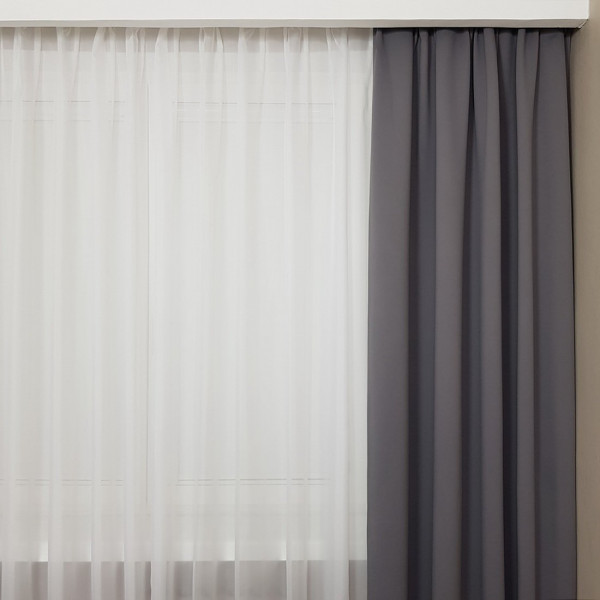 Zasłony hotelowe z atestem rozm. 90x245 cm SKY101/1/FR za 10 szt.