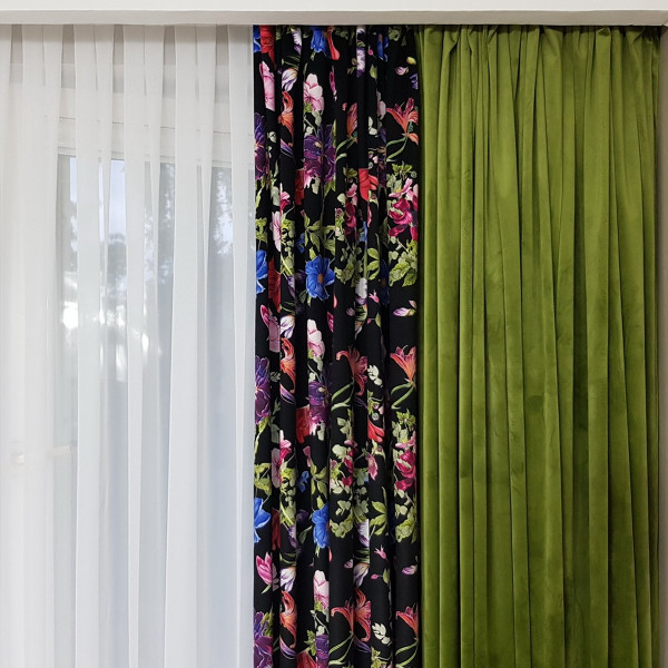 Zasłony apartamentowe w rozm. 95x245 cm SKY113/1 za 10 szt.