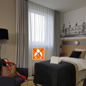 Firanki do hotelu z atestem rozm. 180x250 cm SKY002/1/FR za 10 szt.