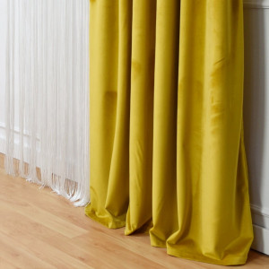 Zasłona na taśmie marszczącej w rozm. 140x250 cm SUNFLOWER01 2