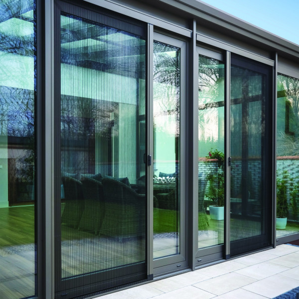 Moskitiera plisowana na wymiar 180x200 cm kolor antracyt Moskitiera plisowana na wymiar 180x200 cm kolor antracyt