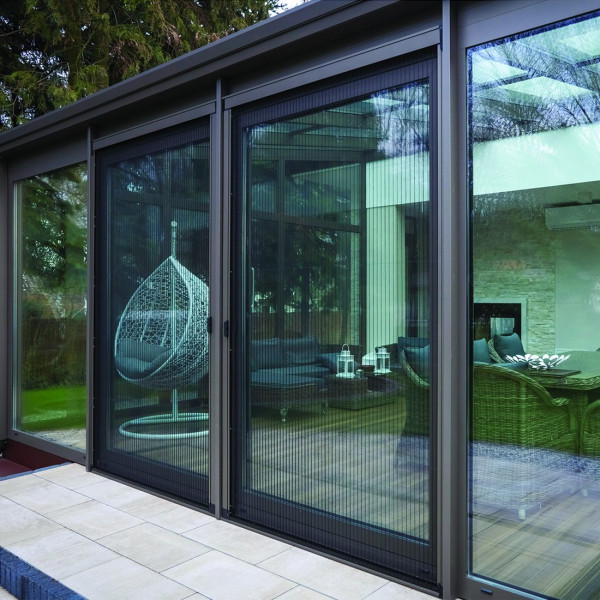 Moskitiera plisowana na wymiar 180x200 cm kolor antracyt Moskitiera plisowana na wymiar 180x200 cm kolor antracyt