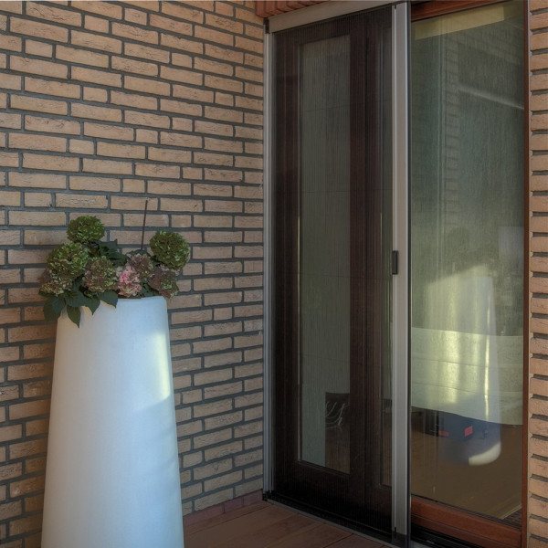 Moskitiera plisowana Anwis na wymiar 90x200 cm kolor anoda silver