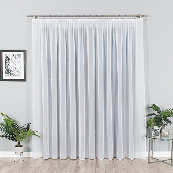 Woal biały z ołowianką