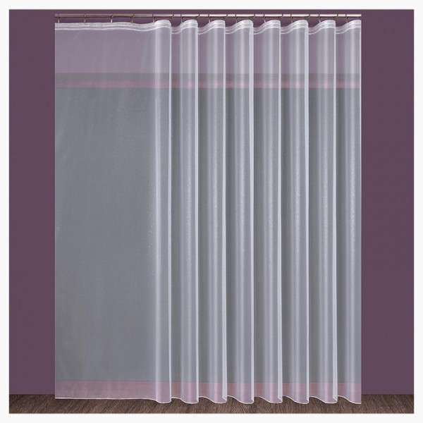 Nowoczesna firana z ołowiankąwysokość 330 cm 000430/OLO