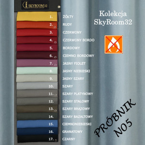 Zasłony hotelowe z atestem w rozm. 90x250 cm SKY101/1/FR za 10 szt. 2