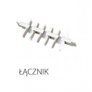 Łącznik do szyn PCV